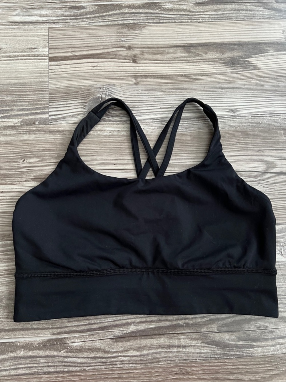Lululemon Energy Longline Bra *Medium Support, B–D Cups Black Size 10